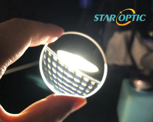 Customization Supported Optical Glass Lenses with 2x Magnification and AR Coating At 355nm