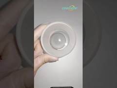 Lentille de verre sphérique CaF2 12,7 mm UV Lentille de silice fusionnée Longueur focale négative